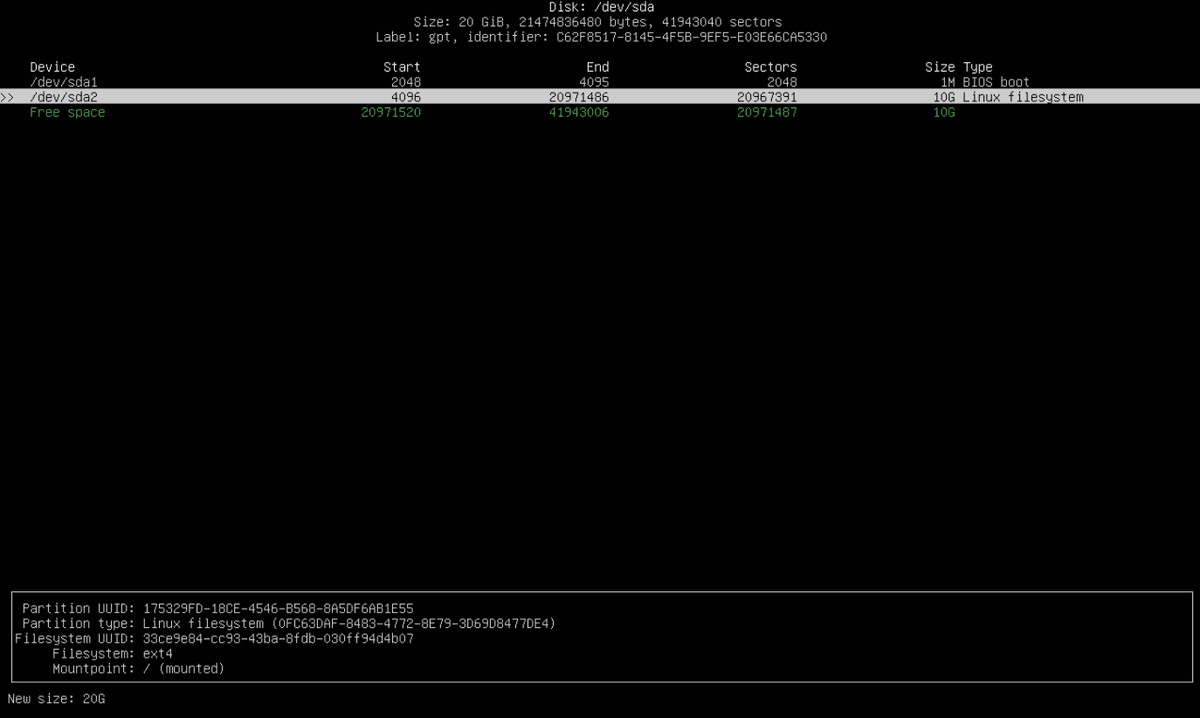 Как изменить размер накопителя после увеличения при редактировании сервера на примере Ubuntu 22.04LTS